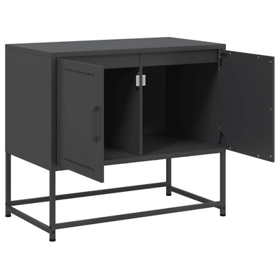 TV-Schrank Schwarz 68,5x39x60,5 cm Stahl