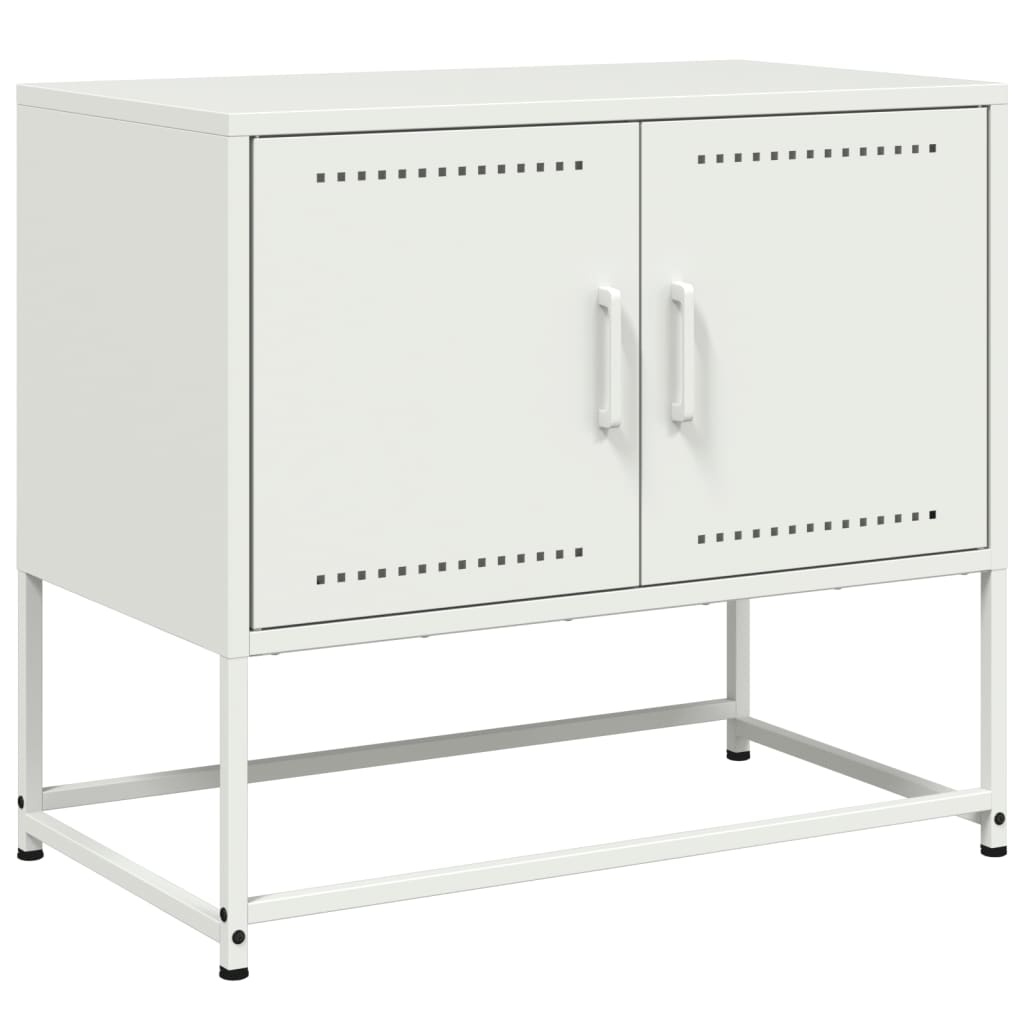 TV-Schrank Weiß 68,5x39x60,5 cm Stahl