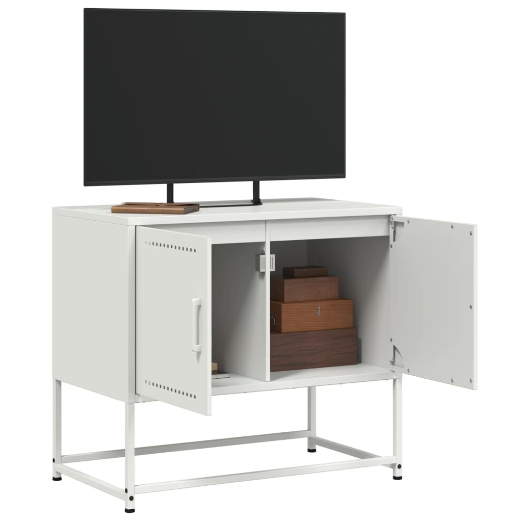 TV-Schrank Weiß 68,5x39x60,5 cm Stahl