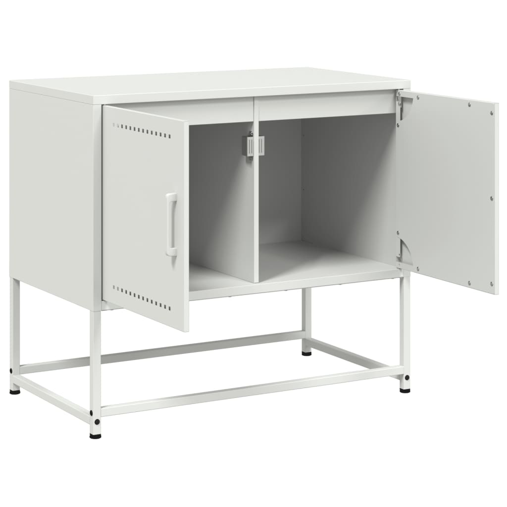 TV-Schrank Weiß 68,5x39x60,5 cm Stahl