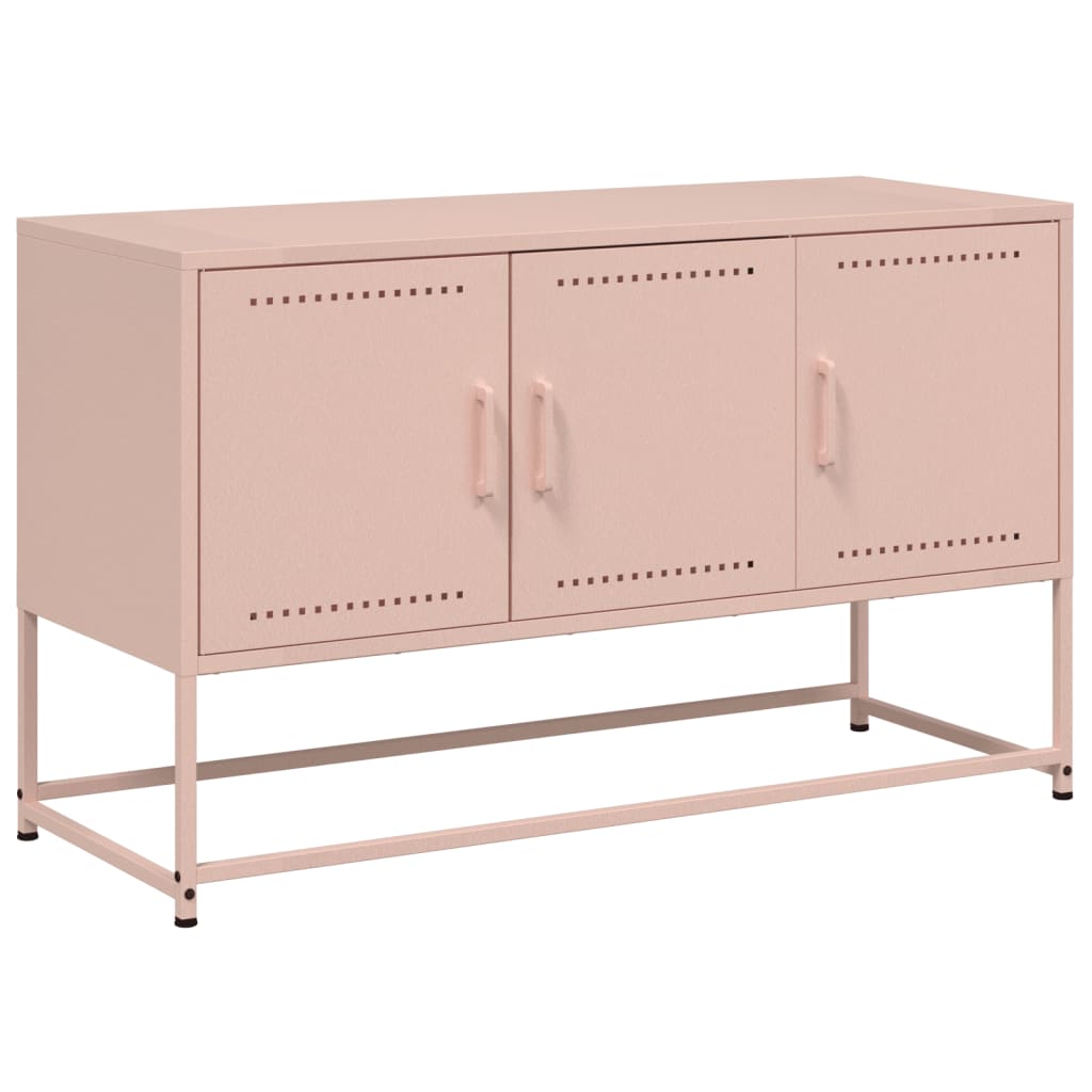 TV-Schrank Rosa 100,5x39x60,5 cm Stahl