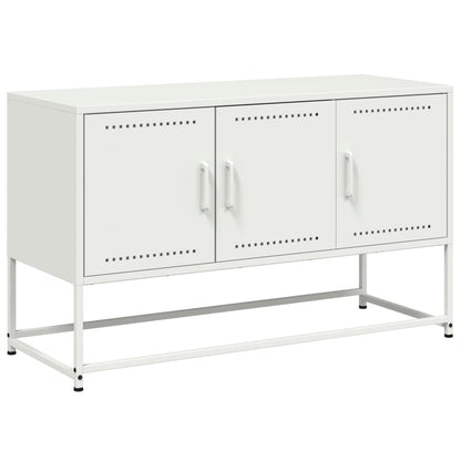 TV-Schrank Weiß 100,5x39x60,5 cm Stahl