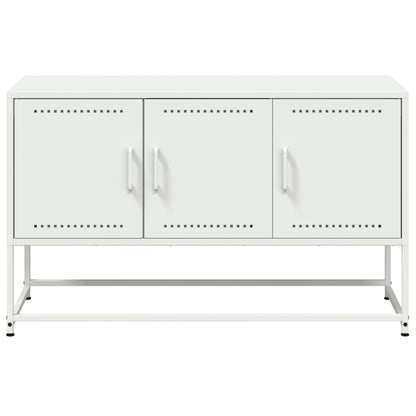 TV-Schrank Weiß 100,5x39x60,5 cm Stahl