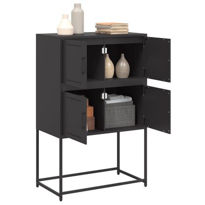 Sideboard Schwarz 68,5x38,5x107 cm Stahl