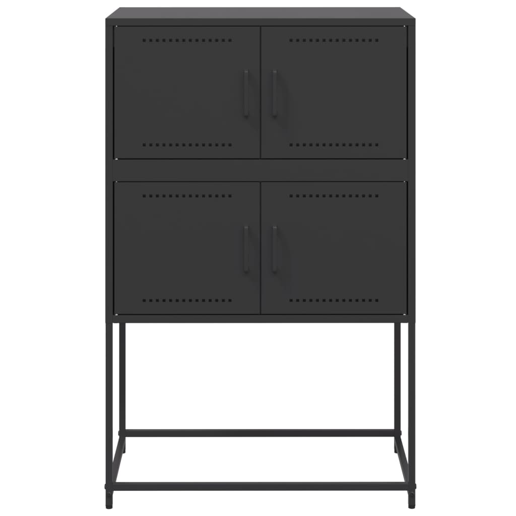 Sideboard Schwarz 68,5x38,5x107 cm Stahl