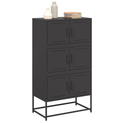 Sideboard Schwarz 68,5x38,5x123,5 cm Stahl