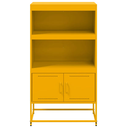 Highboard Weiß 68,5x38,5x107 cm Stahl