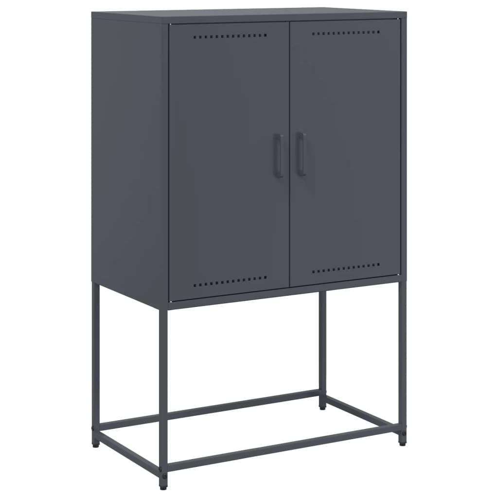 TV-Schrank Schwarz 68x39x60,5 cm Stahl