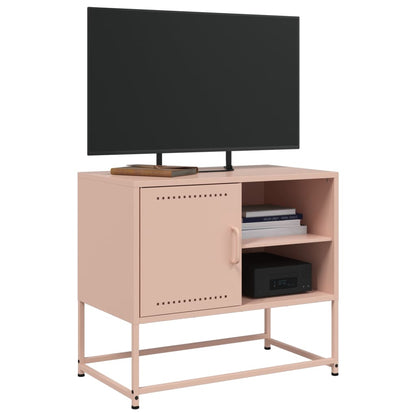 TV-Schrank Rosa 68x39x60,5 cm Stahl