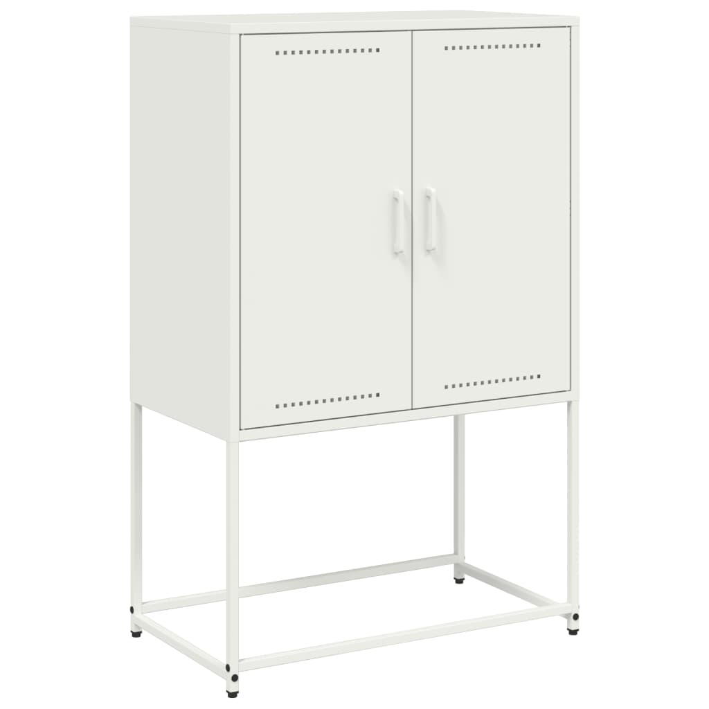 TV-Schrank Weiß 68x39x60,5 cm Stahl