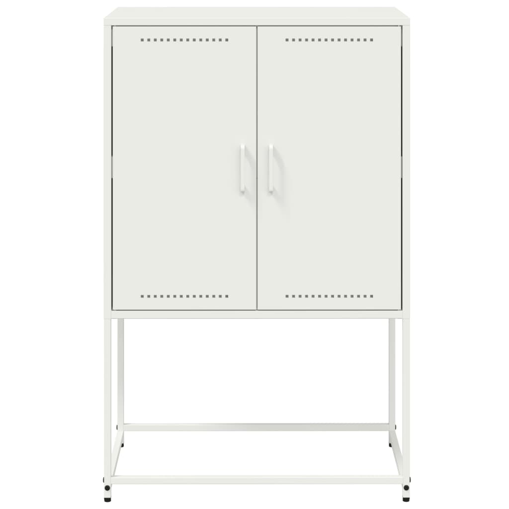 TV-Schrank Weiß 68x39x60,5 cm Stahl