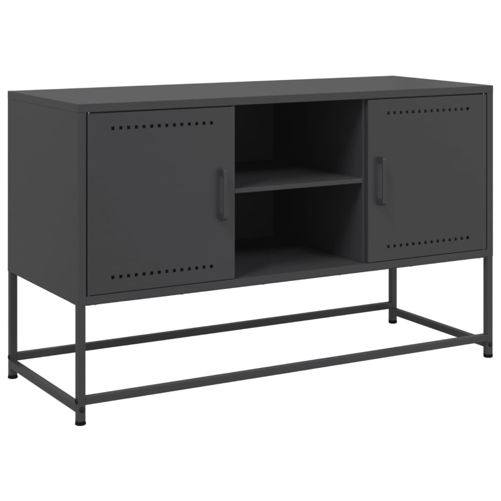 Highboard Schwarz 36x39x123 cm Stahl