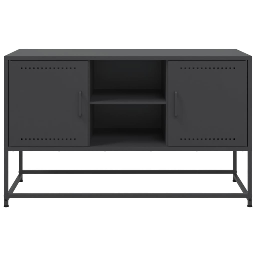 Highboard Schwarz 36x39x123 cm Stahl