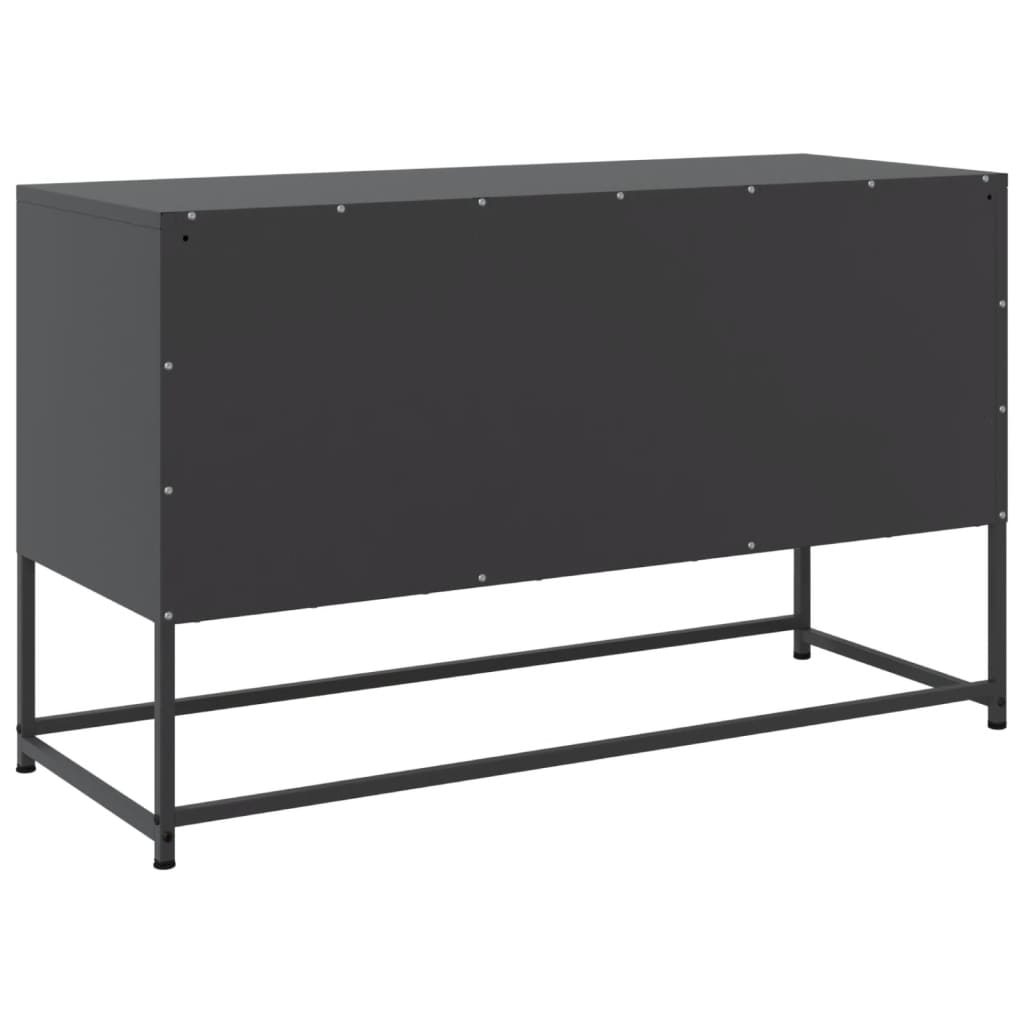 Highboard Schwarz 36x39x123 cm Stahl