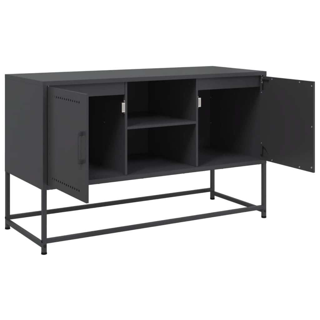 Highboard Schwarz 36x39x123 cm Stahl