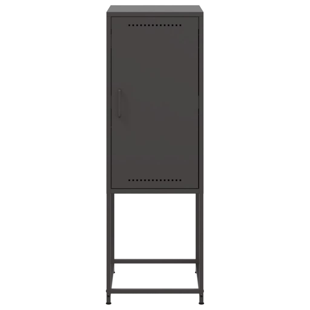 Highboard Schwarz 36x39x107 cm Stahl