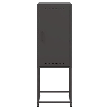 Highboard Schwarz 36x39x107 cm Stahl