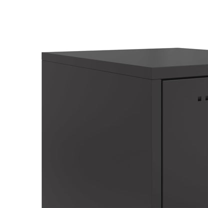 Highboard Schwarz 36x39x107 cm Stahl