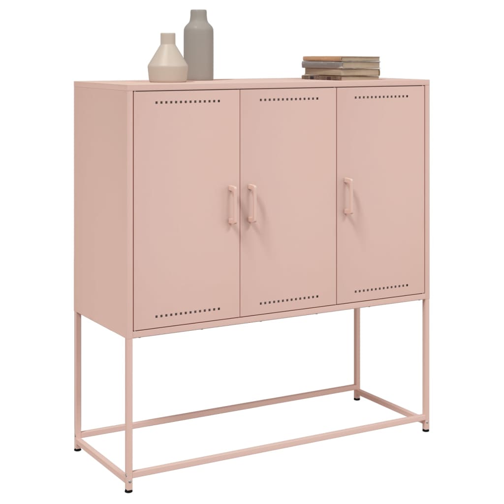 Highboard Rosa 100,5x39x107 cm Stahl