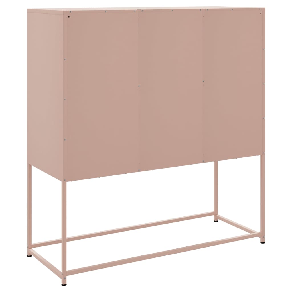 Highboard Rosa 100,5x39x107 cm Stahl