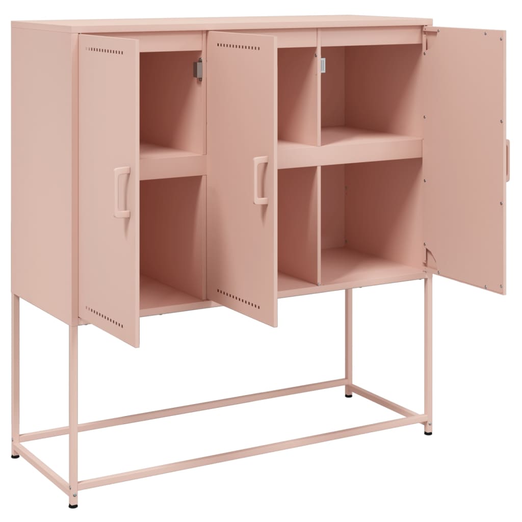 Highboard Rosa 100,5x39x107 cm Stahl