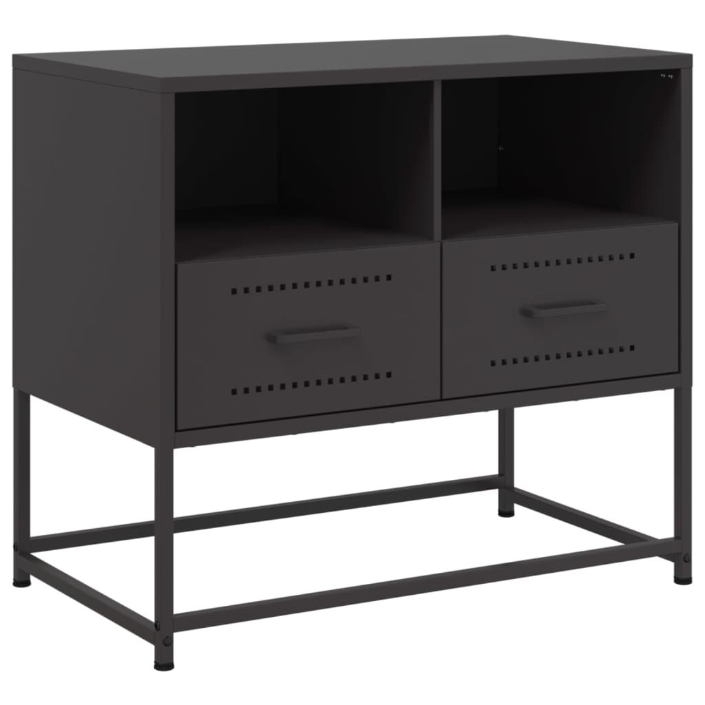 TV-Schrank Schwarz 68x39x60,5 cm Stahl