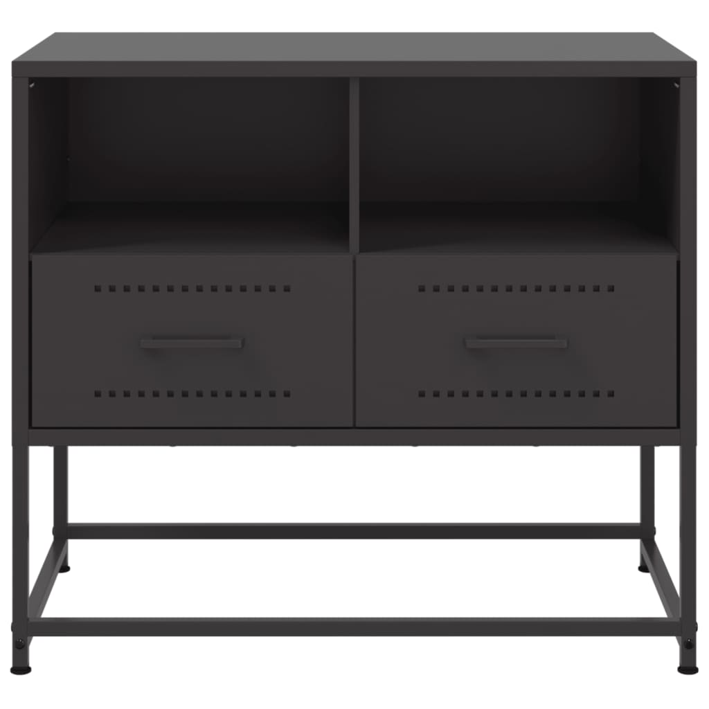 TV-Schrank Schwarz 68x39x60,5 cm Stahl