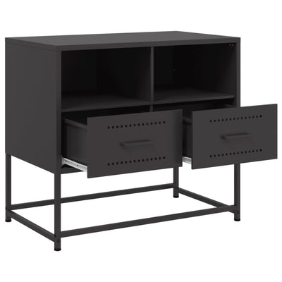 TV-Schrank Schwarz 68x39x60,5 cm Stahl