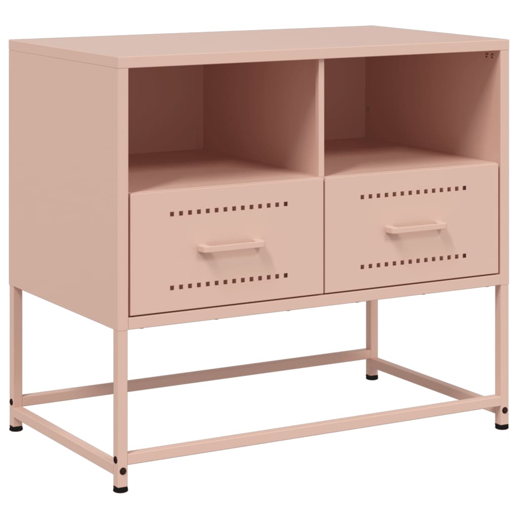 TV-Schrank Rosa 68x39x60,5 cm Stahl