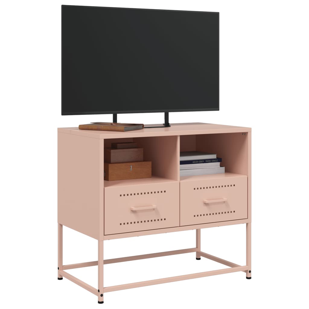 TV-Schrank Rosa 68x39x60,5 cm Stahl