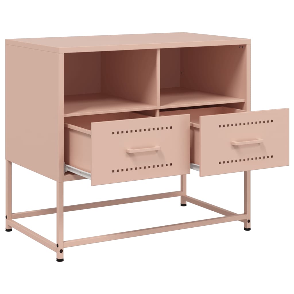 TV-Schrank Rosa 68x39x60,5 cm Stahl