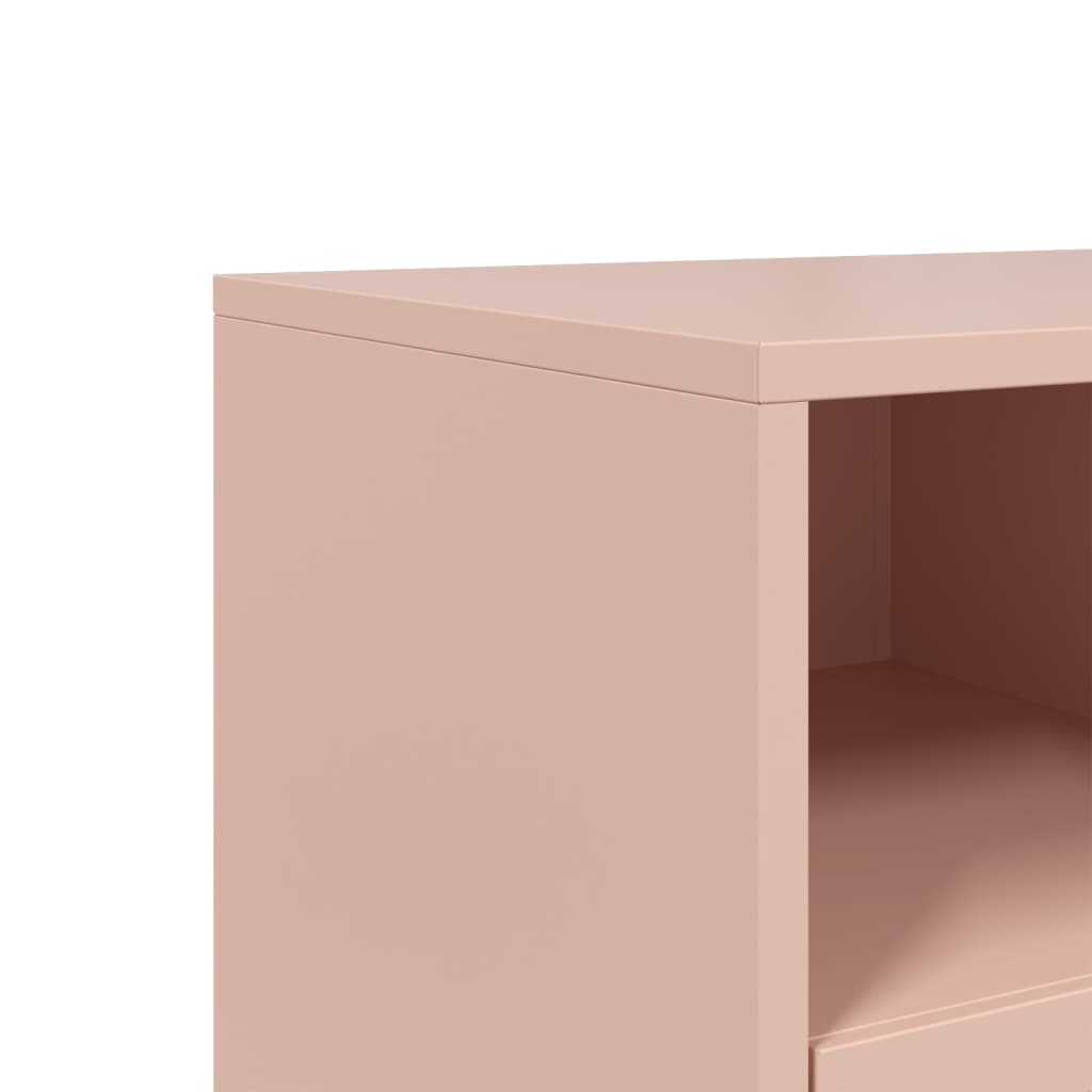 TV-Schrank Rosa 68x39x60,5 cm Stahl