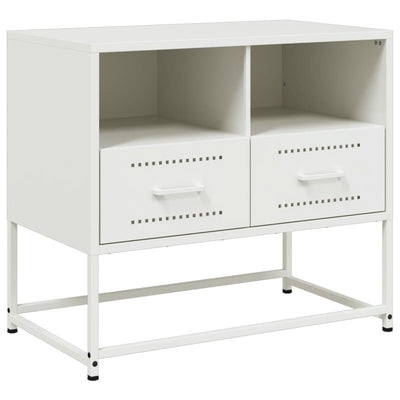 TV-Schrank Weiß 68x39x60,5 cm Stahl