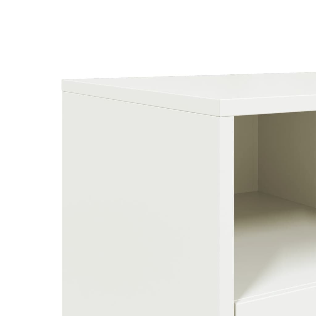 TV-Schrank Weiß 68x39x60,5 cm Stahl