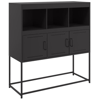 Sideboard Schwarz 100,5x39x107 cm Stahl