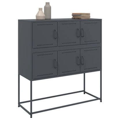 Sideboard Anthrazit 100,5x39x107 cm Stahl