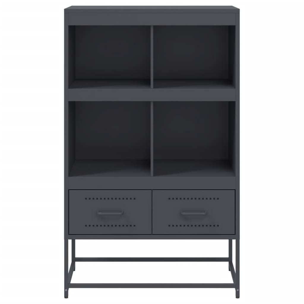 Highboard Anthrazit 68x39x111,5 cm Stahl