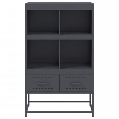 Highboard Anthrazit 68x39x111,5 cm Stahl