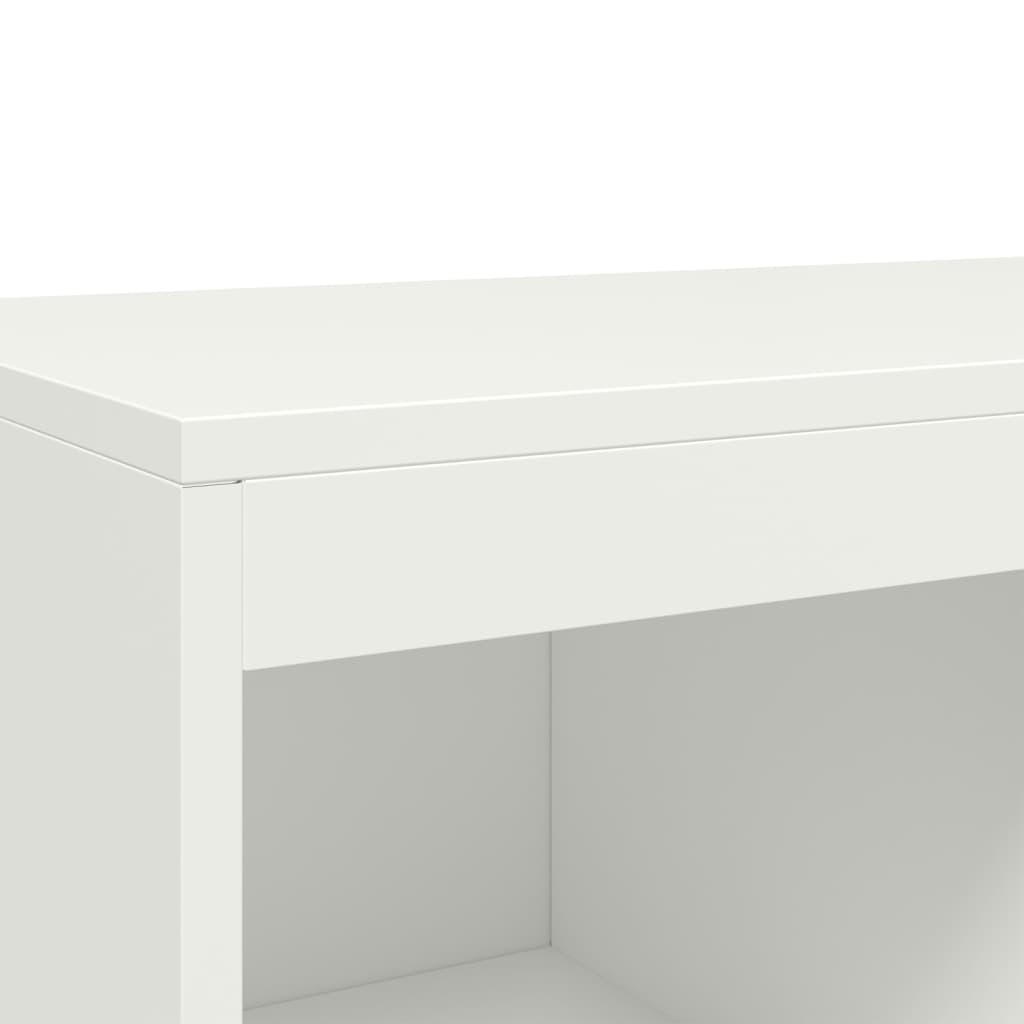 Highboard Weiß 68x39x111,5 cm Stahl