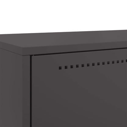 Highboard Schwarz 68x39x111,5 cm Stahl