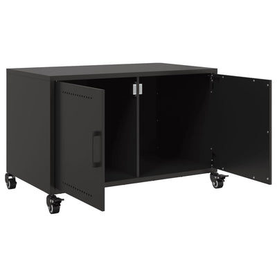 TV-Schrank Schwarz 68x39x43,5 cm Stahl