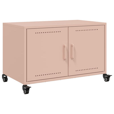 TV-Schrank Rosa 68x39x43,5 cm Stahl