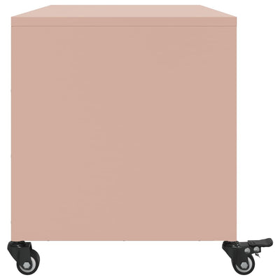 TV-Schrank Rosa 68x39x43,5 cm Stahl