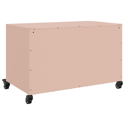 TV-Schrank Rosa 68x39x43,5 cm Stahl