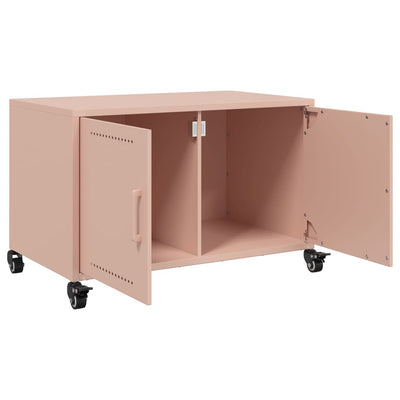 TV-Schrank Rosa 68x39x43,5 cm Stahl