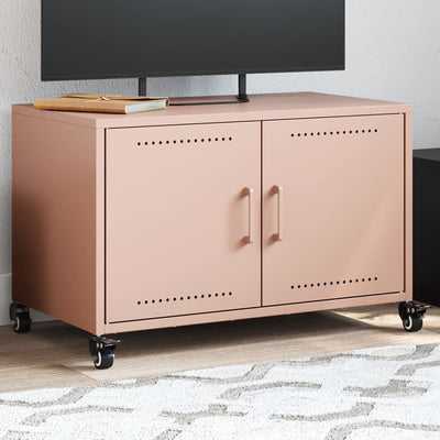 TV-Schrank Rosa 68x39x43,5 cm Stahl