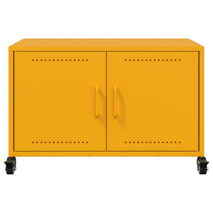 TV-Schrank Senfgelb 68x39x43,5 cm Stahl