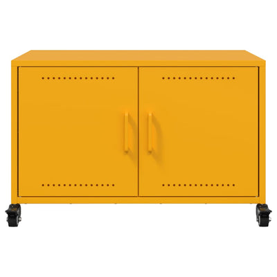 TV-Schrank Senfgelb 68x39x43,5 cm Stahl