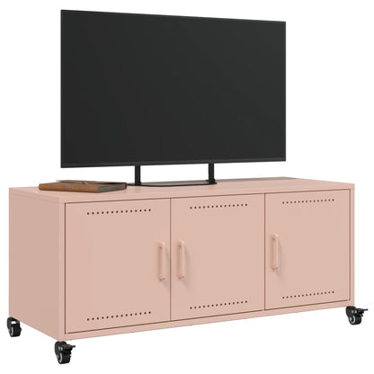 TV-Schrank Rosa 100,5x39x43,5 cm Stahl