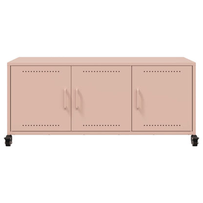 TV-Schrank Rosa 100,5x39x43,5 cm Stahl